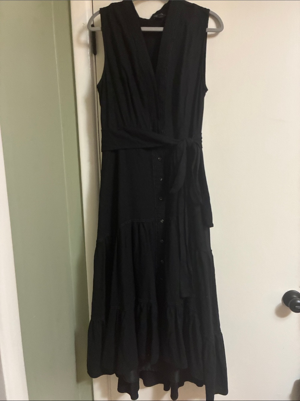 Nicole Miller Sleeveless Maxi Dress with Side Tie